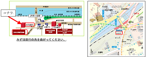 会場への地図